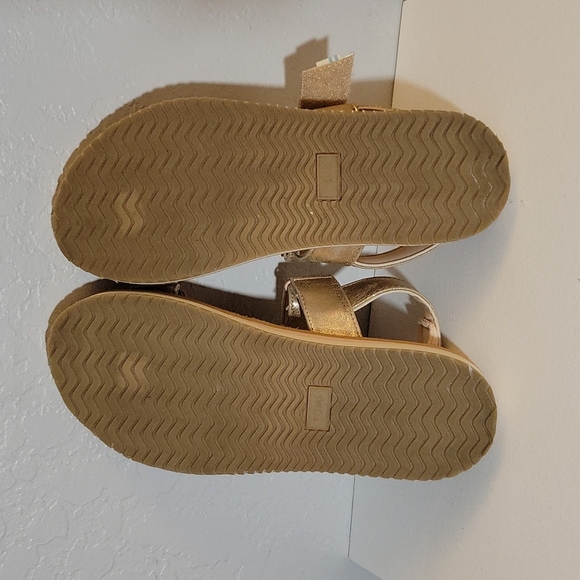 TOM'S Ray Metallic Hook Loop Straps Sandals 9 - Picture 10 of 11